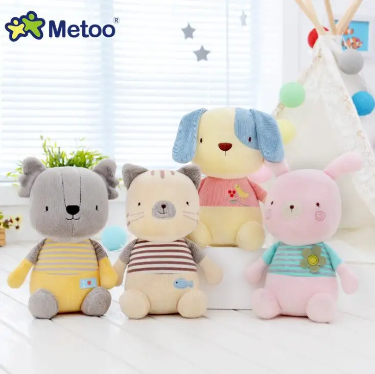 

Кукла Metoo плюшевая, милая мультяшная детская игрушка для девочек, подарок на день рождения и Рождество, милая собака, 22 см