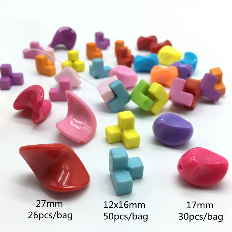 Акриловые Изогнутые бусины кубики Рубика карамельного цвета для изготовления ювелирных изделий