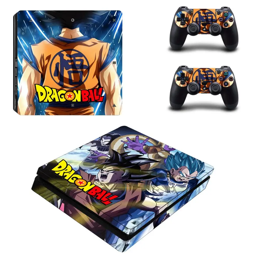 ARRKEO Dragon Ball Son Goku Защитная Виниловая Наклейка Обложка для PlayStation 4 PS4 Slim консоль и 2