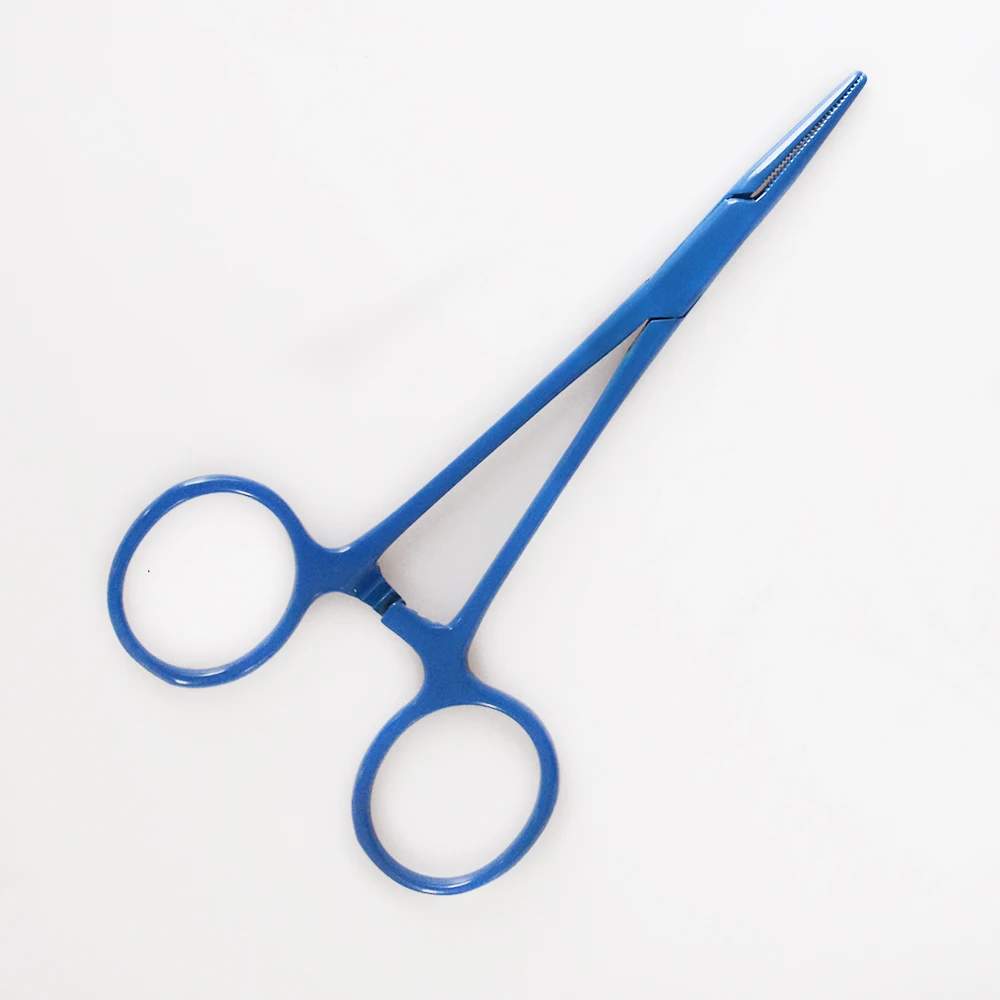 Синий Галстук для собаки и Груминг группа вставки инструмент/Pet Hemostat(прямой) 6061002 товары для щенков 7 цветов - Цвет: Синий