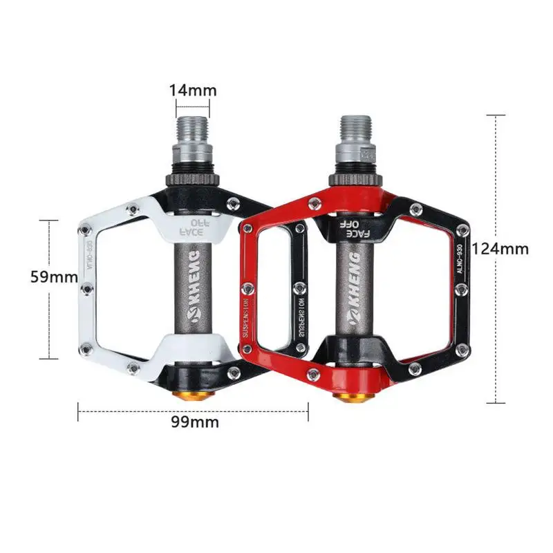 

2PCS Aluminum Alloy Material High Quality Bicycle Pedal 4 Style To Choose Fashion Looking Mountain Bike Bearing Pedal