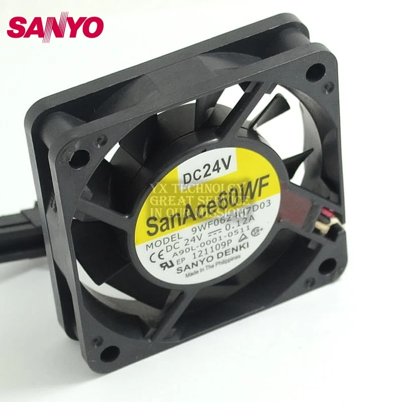 Новый 9WF0624H7D03 6015 60 мм 24 В A90L-0001-0511 Fanuc для охлаждающего вентилятора SANYO 60*60*15 |