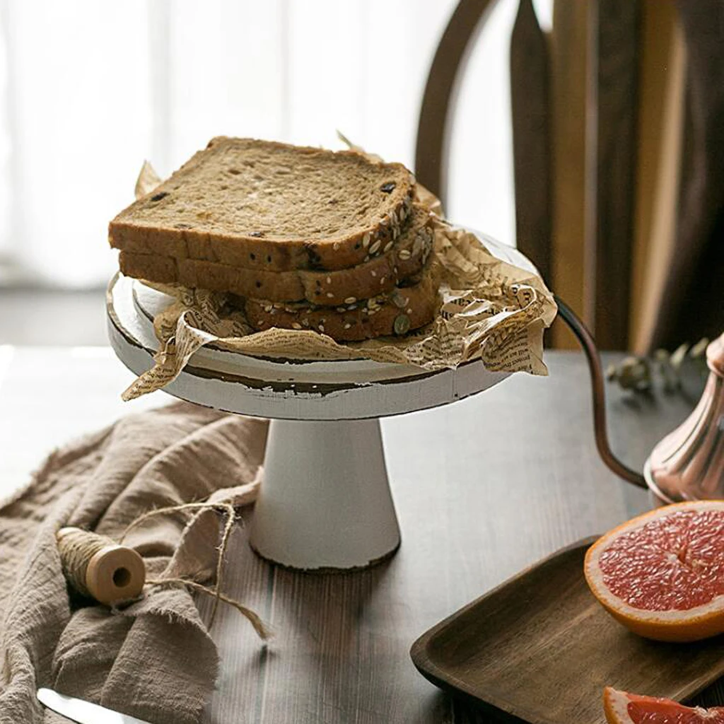 Деревянная подставка для торта MagiDeal винтажная деревянная свадебного кексов