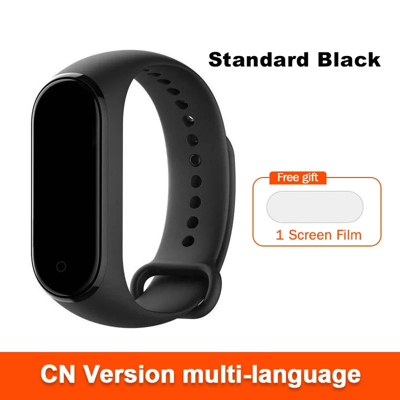 CN Mi Band 4 Глобальная версия опционально Xiaomi mi Band 4 умный Браслет Пульс фитнес 135 мАч большой цветной экран Bluetooth 5,0 mi band - Цвет: CN Mi Band 4