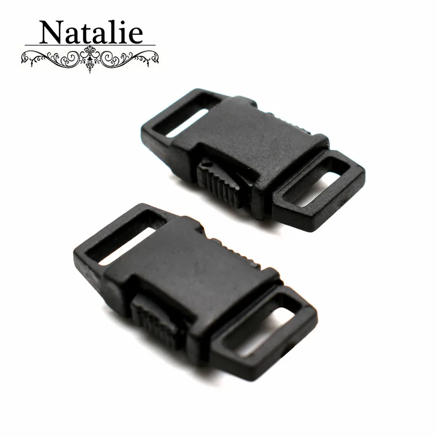 Прямые продажи новое поступление 15 шт. 27 мм Пластик пряжками черного квадратный