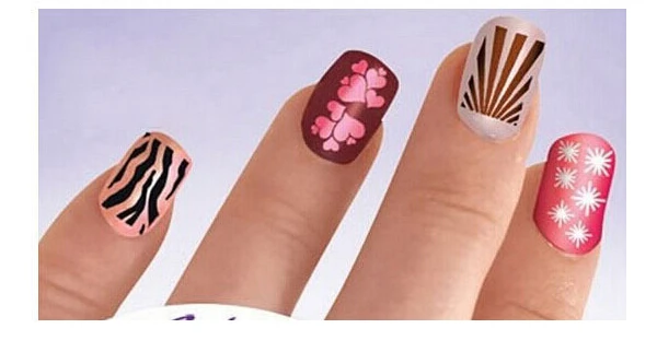 Набор для самостоятельной штамповки ногтей штампы и скребки украшения 5 стилей