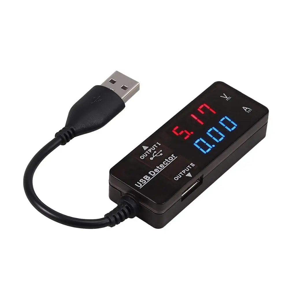Цифровой измеритель мощности Neoteck с двумя USB измерителями мультиметр тока и