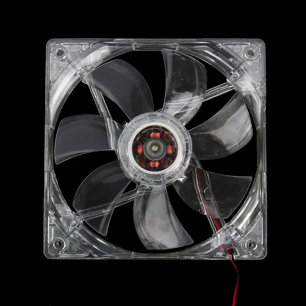 12V 4Pin 120 мм компьютерный кулер PC cpu охлаждающий вентилятор 4 синий светодиодный светильник Прозрачный чехол Quad 12V