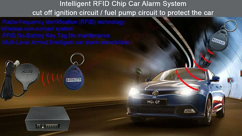 Реле прерывания стартера 125 кГц Частота RFID односторонняя Автомобильная сигнализация иммобилайзер секретный переключатель пассивный стартер иммобилайзер