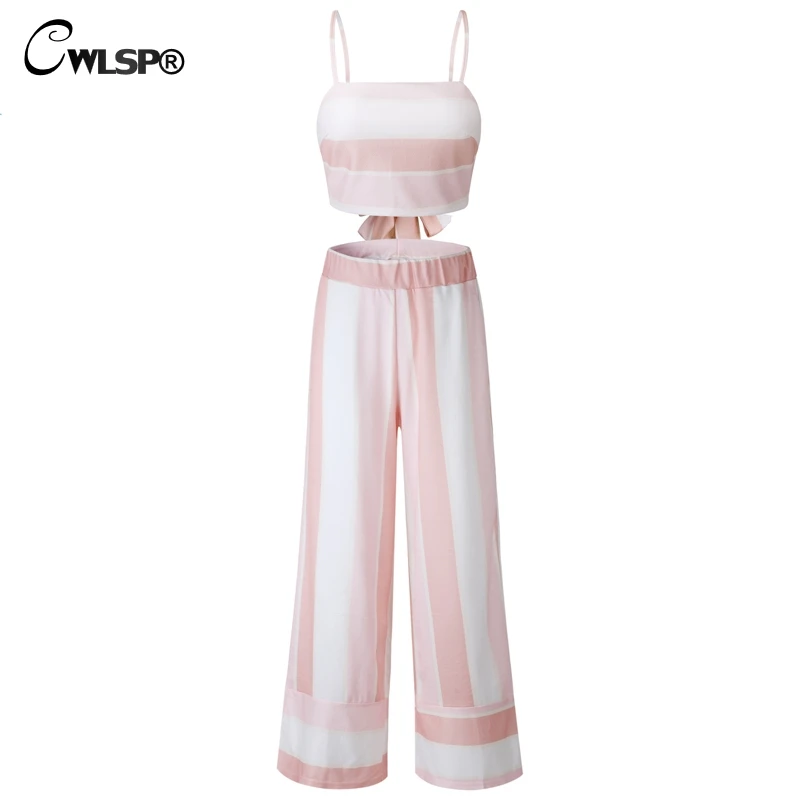 CWLSP/летний комплект из двух предметов в полоску стиле пэчворк укороченный топ со