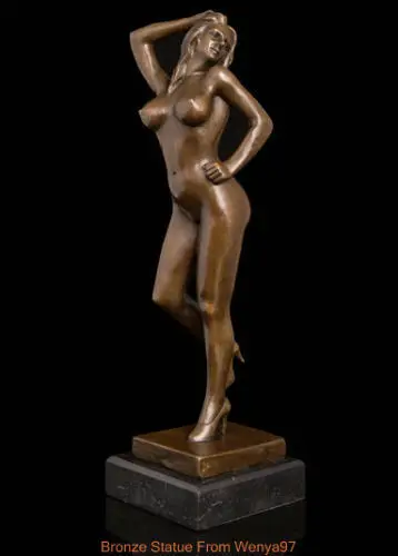 Красивое художественное украшение сексуальная обнаженная женская Бронзовая