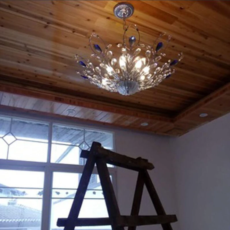 Хрустальная люстра в винтажном стиле потолочные светильники золотого и