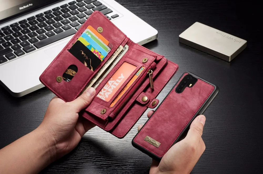 Винтажный Магнитный кожаный чехол CaseMe для huawei P30 с откидной крышкой, чехол-кошелек для huawei P30 Pro P30 Lite, держатель для карт