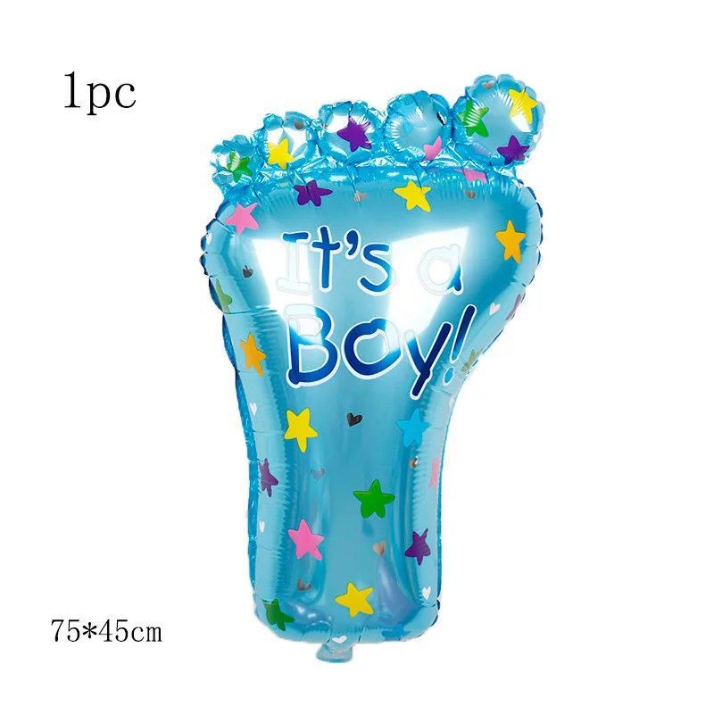 1pc blue 1 компл. Детский душ День рождения Большой сосок Детская Бутылочка шар в форме ножки гелиевые глобусы 12 дюймов это мальчик/девочка латексный Декор поставки - Цвет: 1pc blue