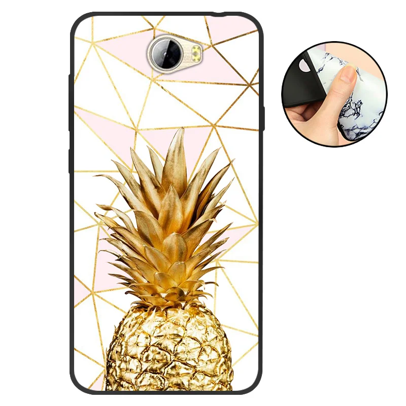 T20 Для huawei Y5 II чехол для huawei Y5 2 Y5II CUN-L21 CUN-U29 задняя крышка Y6 II Компактный Мягкий ТПУ силиконовый чехол для Honor 5A LYO-L21 черный - Цвет: T20