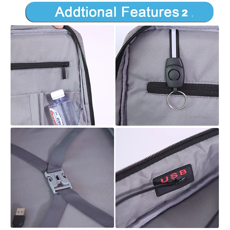 Cartinoe рюкзак для ноутбука с usb зарядкой, сумка для ноутбука для Macbook Air Pro 13/15 чехол, Противоугонный рюкзак, мужская дорожная сумка