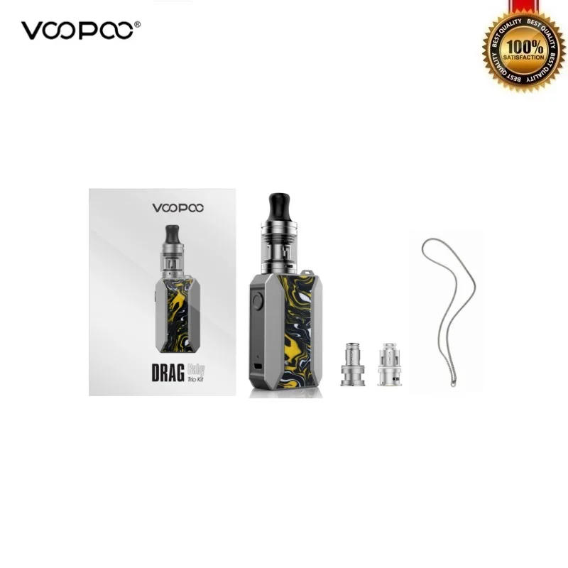 Оригинальный набор Voopoo Drag Baby Trio встроенный аккумулятор 1500 мАч с баком для вейпа 1 8