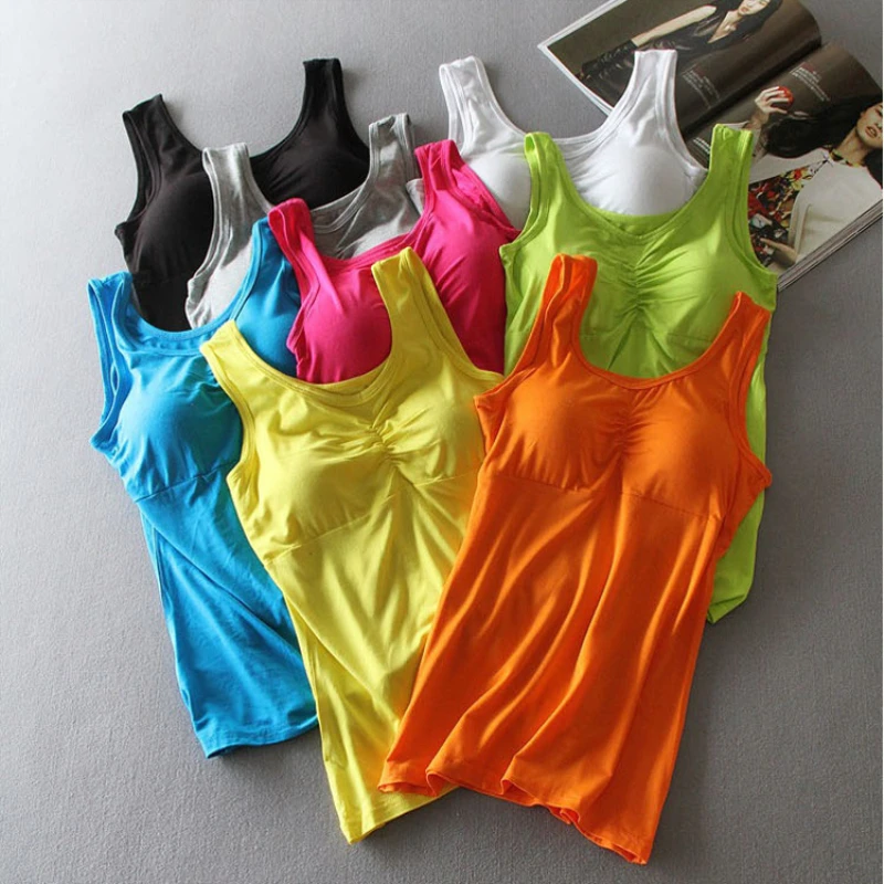 Бюстгальтер со встроенным бюстгальтером майка женский удобный дышащий