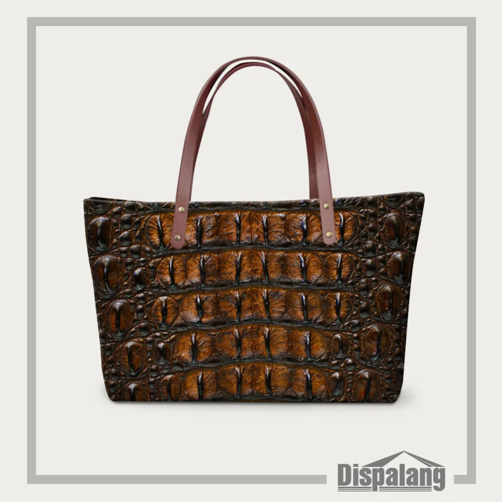 Роскошные испанские Брендовые женские сумки Змеиная Кожа 3D печать пляжные