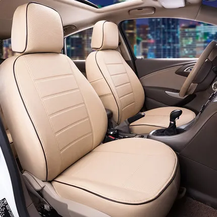 beige 1 Чехлы для сидений автомобиля carпортной Sprot для Toyota Corolla 2009, Набор чехлов для сидений из искусственной кожи для стайлинга автомобилей, защита для сидений - Название цвета: beige 1