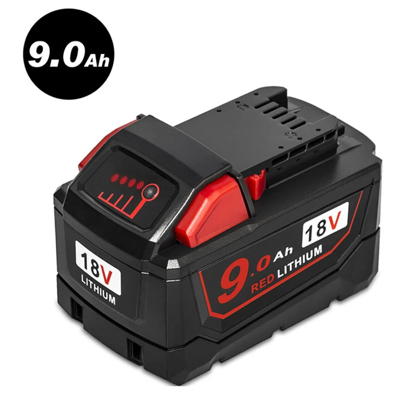 Литиевая аккумуляторная батарея 18 в 9 0 Ач для Milwaukee 48 11 1890 M18|Перезаряжаемые