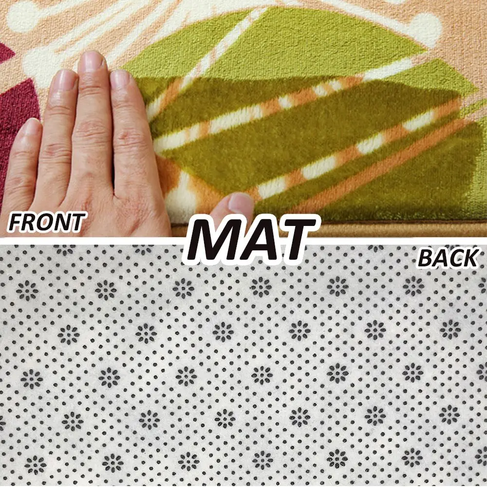 Всплеск череп декоратор черепа графика в растительных цветочках коврик для