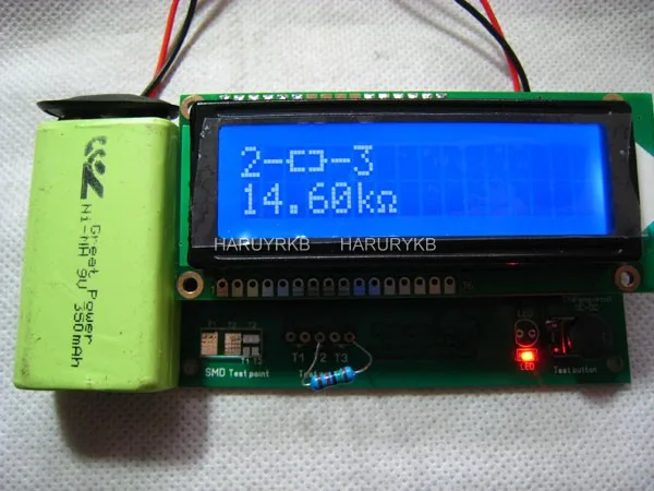DYKB M8 ESR метр ЖК-Транзистор тестер Конденсатор индуктивность резистор NPN PNP Mosfet цифровой подсветкой LC метр MOS NPN модуль