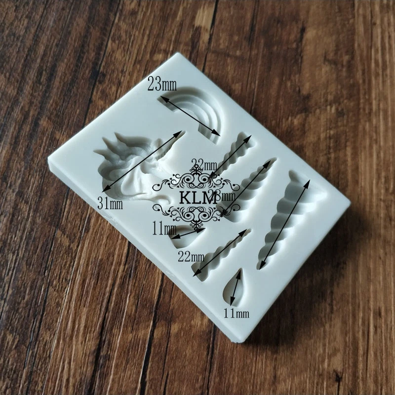 New Unicorn Accessories Silicone Fondant Mould | Дом и сад