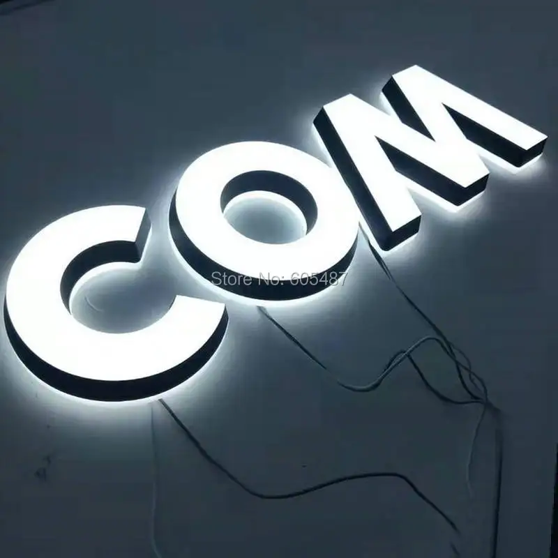 Буквы наружные акриловая светодиодная подсветка буквы знак реклама бизнес