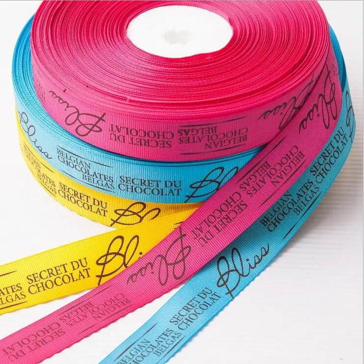 Двойная атласная лента с индивидуальным логотипом сделай сам Свадебная и