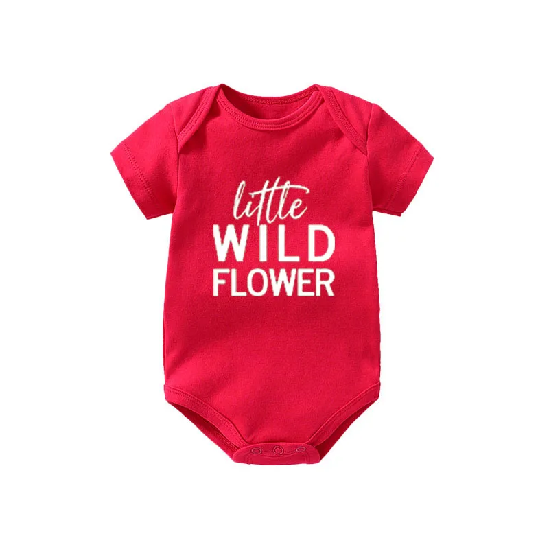 ysculbutol New Design fashion little wild flower baby bodysuit customized boy girl clothes | Детская одежда и обувь