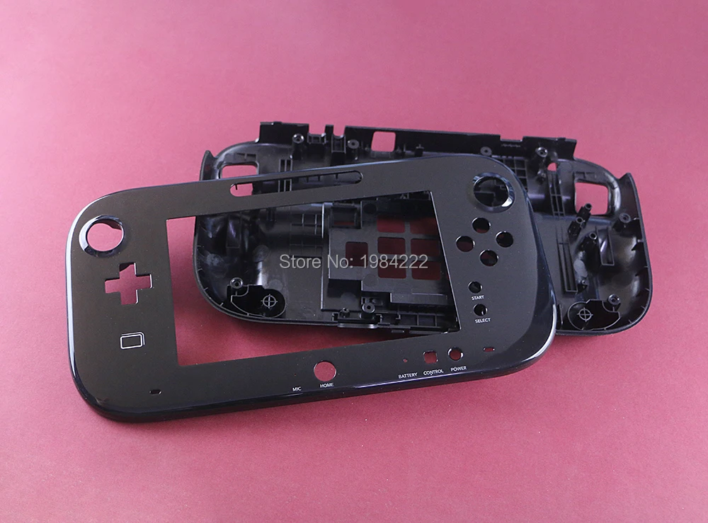 Замена для nintendo wiiu wii u геймпад чехол Корпус оболочка без крышки батареи Замена черный/белый