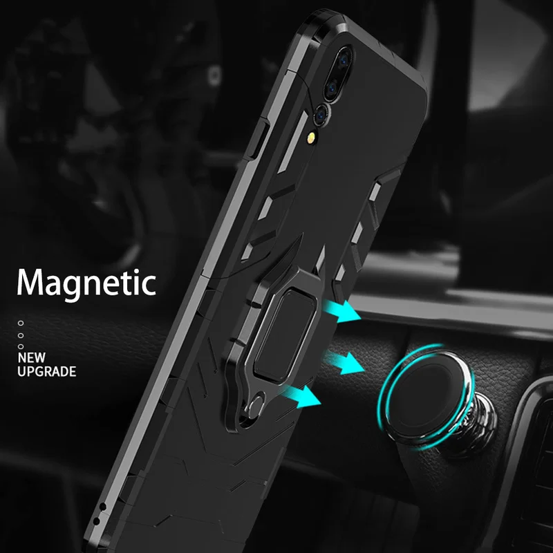 Чехол для телефона Huawei P30 Pro 360 магнитный держатель силиконовый мягкий ТПУ + PC