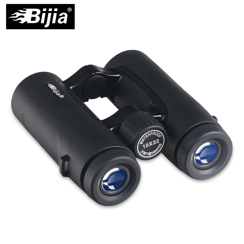 BIJIA 10X32 компактный бинокль для наблюдения за птицами HD военный телескоп охоты и
