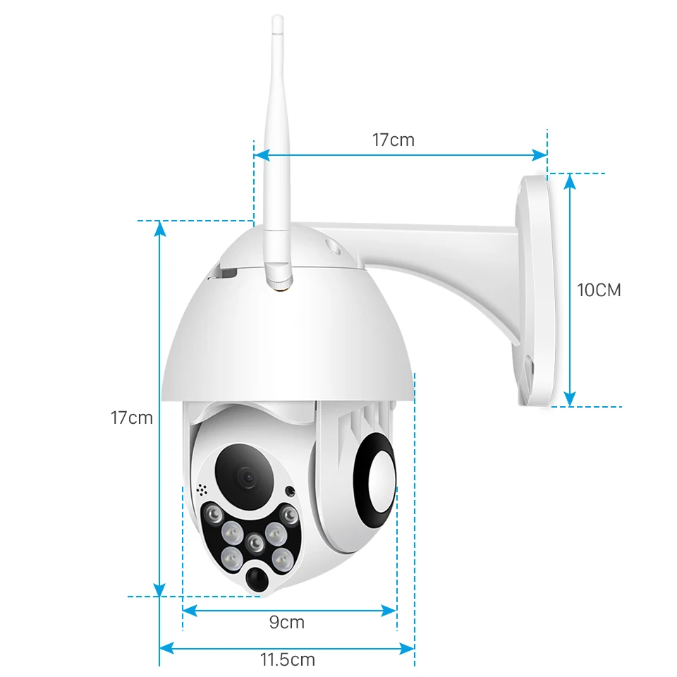 1080P Wifi ip-камера для улицы PTZ скоростная купольная беспроводная камера Pan Tilt 4X цифровой зум Сетевая Беспроводная камера безопасности s для дома