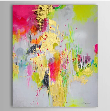 Одна штука ручная роспись абстрактный холст искусство Масляная живопись