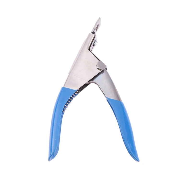 Blue 5 ''искусство кончик края акриловые накладные ногти резак гель маникюр ножницы с инструментами УФ Клипер Триммер педикюр искусственный - Цвет: Blue