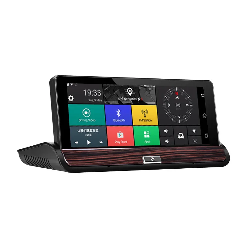 Cemicen Full HD 1080P " ips 3g Wifi Автомобильный видеорегистратор Dash камера Android 5,0 gps навигация видео рекордер Bluetooth двойной объектив видеорегистратор