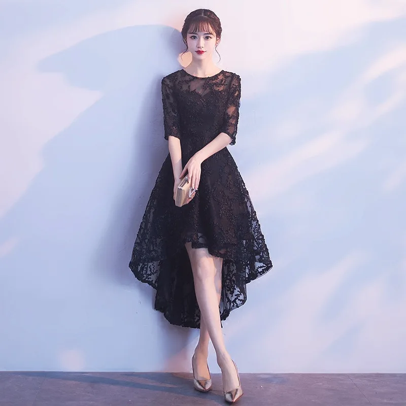 Pink Lace Satin Oriental Style Banquet Dresses Chinese Vintage Wedding Cheongsam Elegant Short Evening Party GownsSize XS - XXXL |