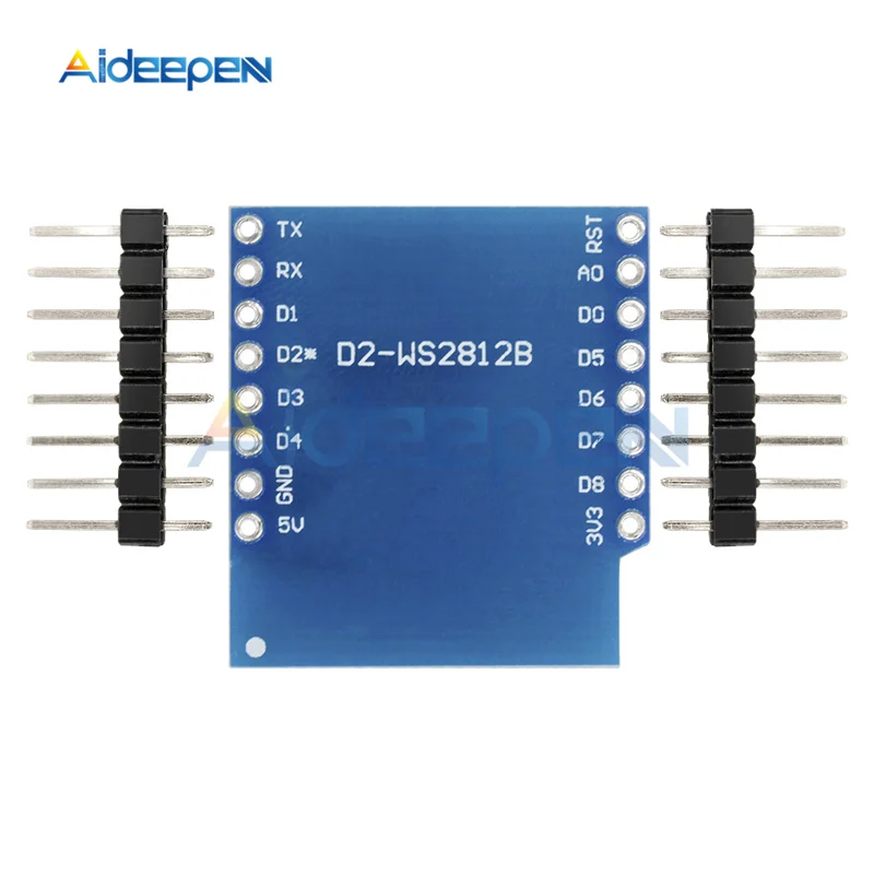 WS2812B полноцветная RGB плата для WeMos D1 Мини модуль с контактами ESP8266 DIY электронная