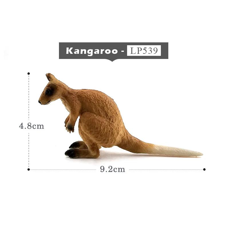 Little Kangaroo Имитация белки, слона, попугая, Wombat, фигурка животного, домашний декор, миниатюрное украшение для сада в виде Феи, аксессуары, фигурка - Цвет: Little Kangaroo