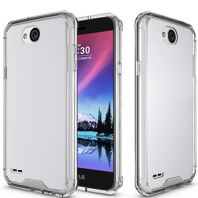 Transparent Hard Case for LG X Power 2 Xpower2 Shockproof Silicone Bumper power2 Cover |