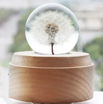 Романтический деревянная музыкальная шкатулка Bluetooth повернуть в виде