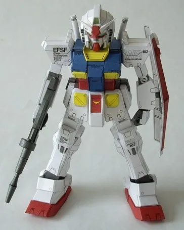 Gundam SD RX-78 Ka Ver Deny 54 Бумажная модель