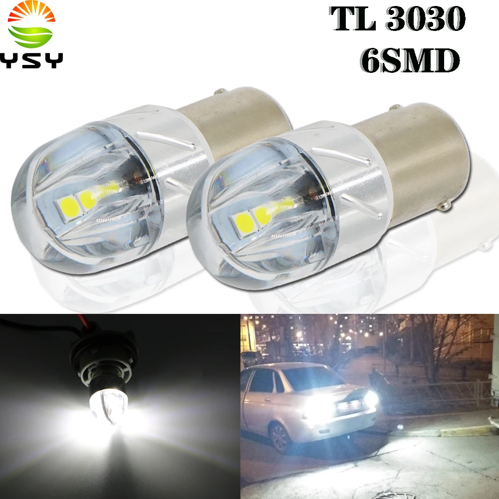 YSY 2x светодиодные T20 7443 W21/5 Вт P21W 1156 W21W 3030 6SMD 4 Автомобильный свет Led Сигнал поворота