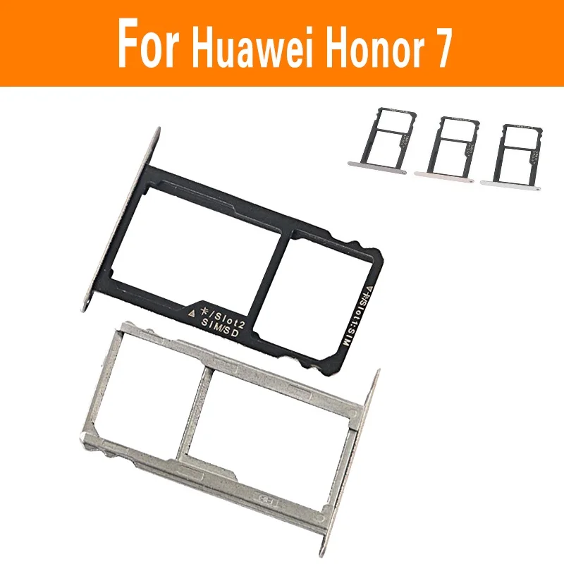 Подлинный адаптер для держателя SIM-карты и карты памяти для Huawei Honor 7 PLK-AL10 TL01H UL00 Sim и Micro SD слот для карты лоток ремонт гнезда