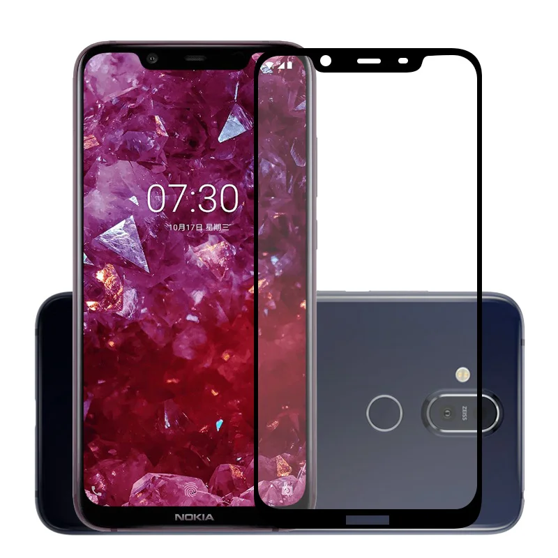 2.5D 9H Премиум Закаленное стекло для Nokia 7 1 Plus полное покрытие экрана Защитная