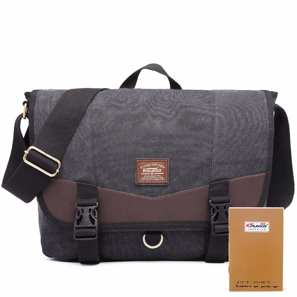 Холщовые сумки через плечо Kaukko для студентов Спортивная вместительная сумка