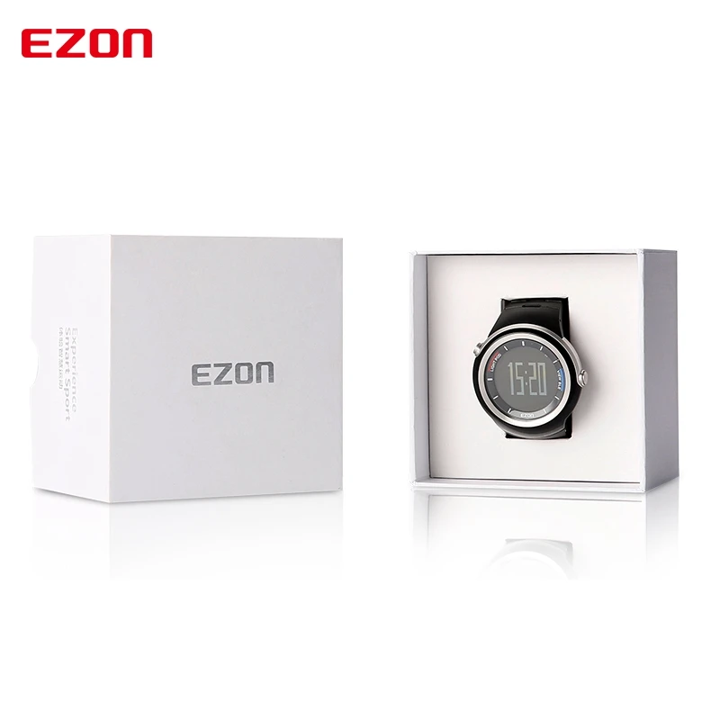 EZON Шагомер Смарт Bluetooth мужские спортивные часы водонепроницаемые 50 м Счетчик Калорий Цифровые часы для бега наручные часы Montre Homme