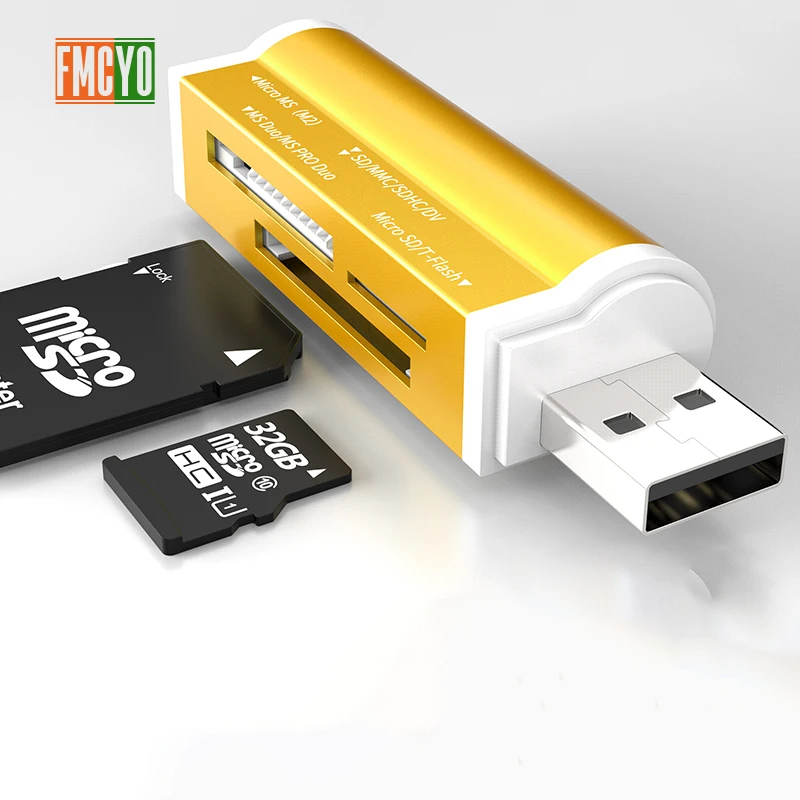 Мульти в 1 карта памяти SD ридер для Memory Stick Pro Duo Micro TF M2 MMC SDHC Флешка картридер разные
